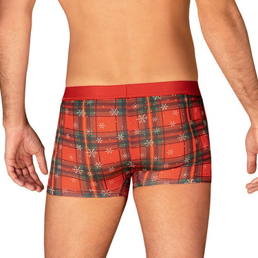 Set Natale Uomo Slip e Papillon in Motivo Festivo con Ciondolo Oro